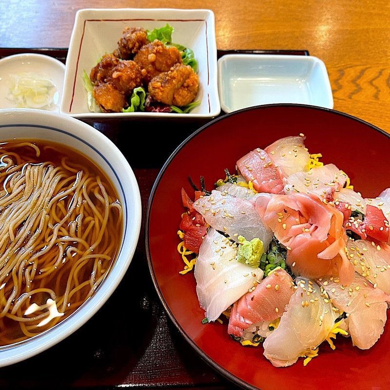 海鮮丼蕎麦ランチ(稲田屋 石神井公園店 （いなたや）)