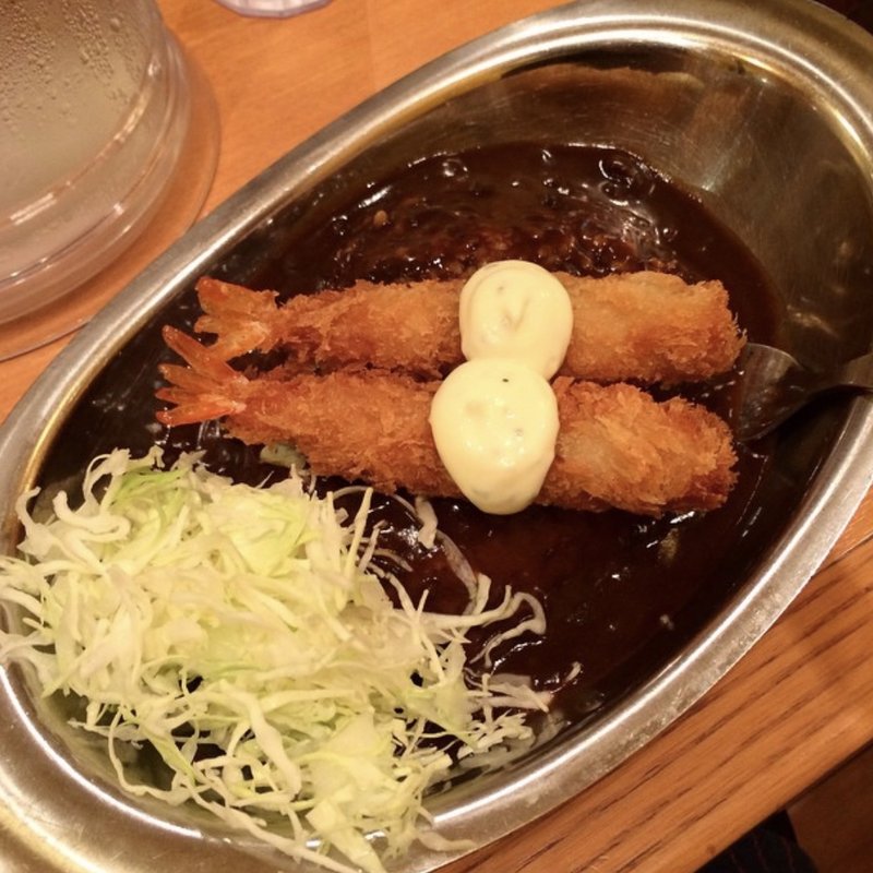 トッピングエビフライ(ゴーゴーカレー 太宰府向佐野スタジアム)