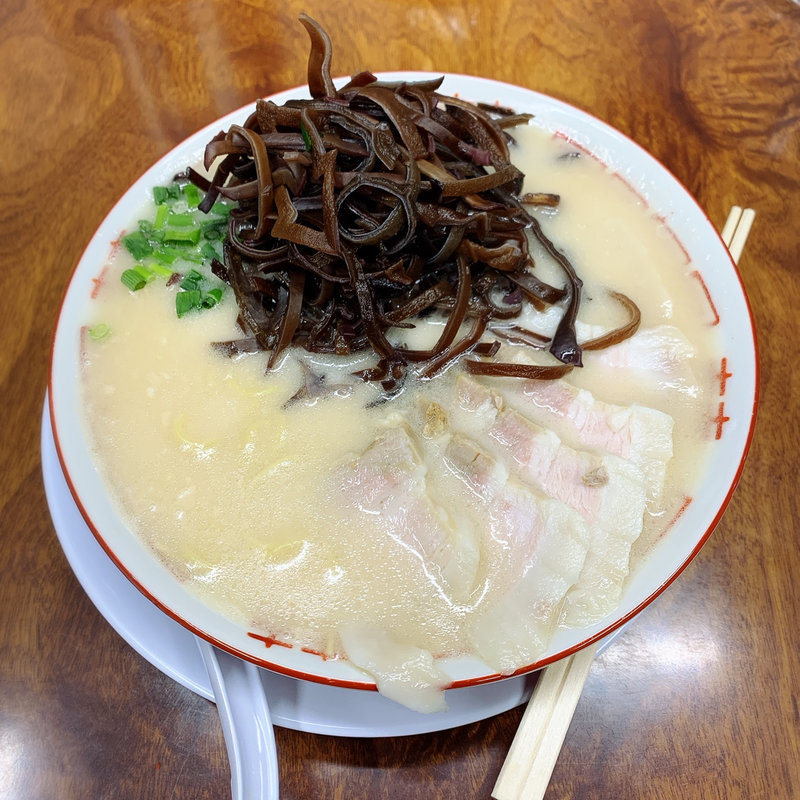 キクラゲチャーシューラーメン(博多元気一杯!!)