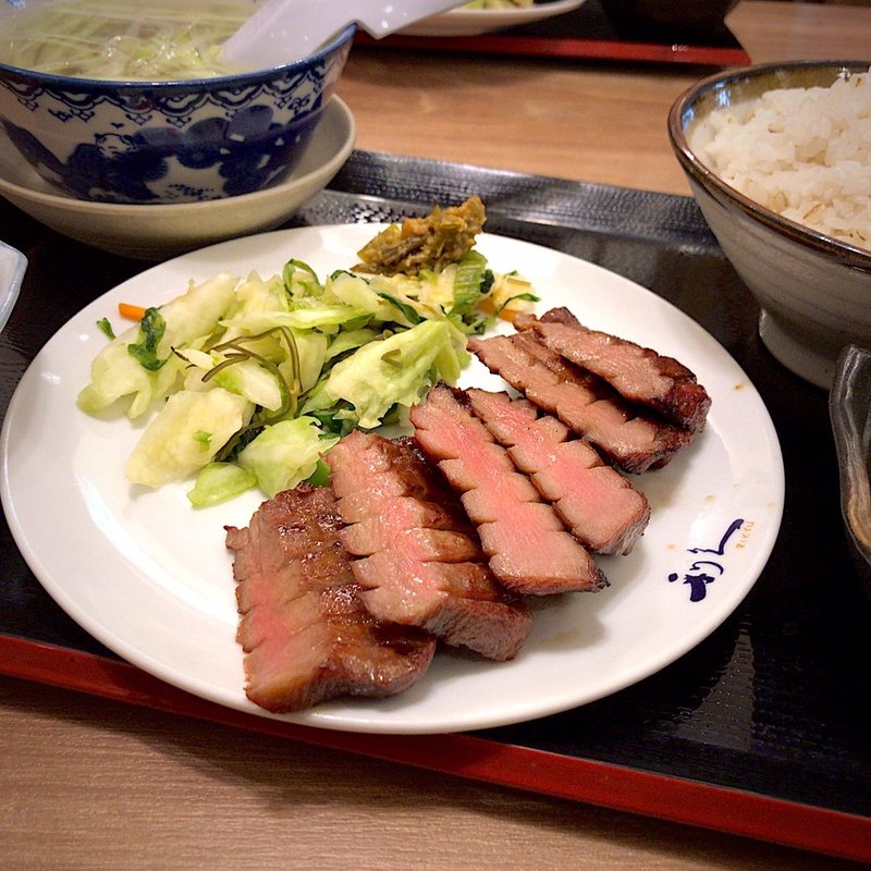 牛たん極定食 3枚6切(牛たん炭焼 利久tekuteながまち店)