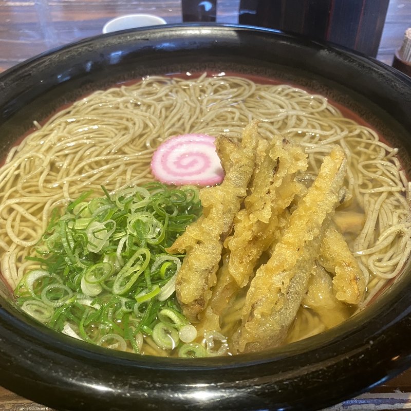 ごぼ天そば5玉(春月庵 承天寺前店)