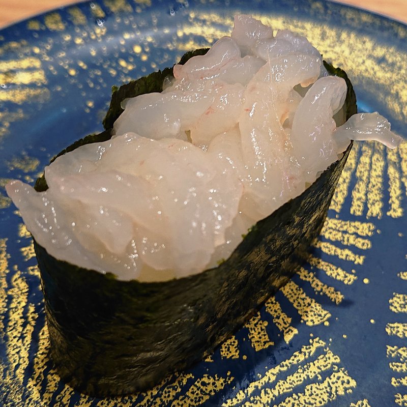 白えび（富山産）軍艦一貫(回し寿司活 グランツリー武蔵小杉店)