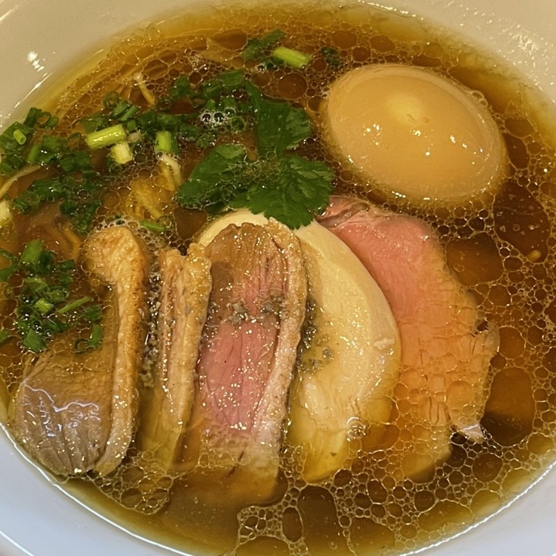 特製鴨のせ醤油そば(麺屋 中川會 住吉店)