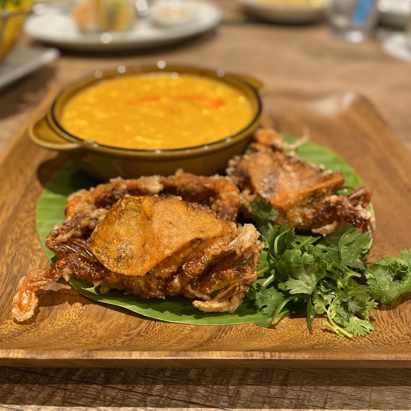 ソフトシェルクラブのカレー炒め(スコンター RAYARD Hisaya-odori Park店)