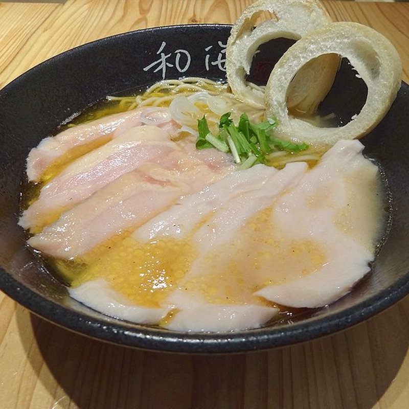鶏塩らーめん(らーめん専門 和海 なんばラーメン一座店)