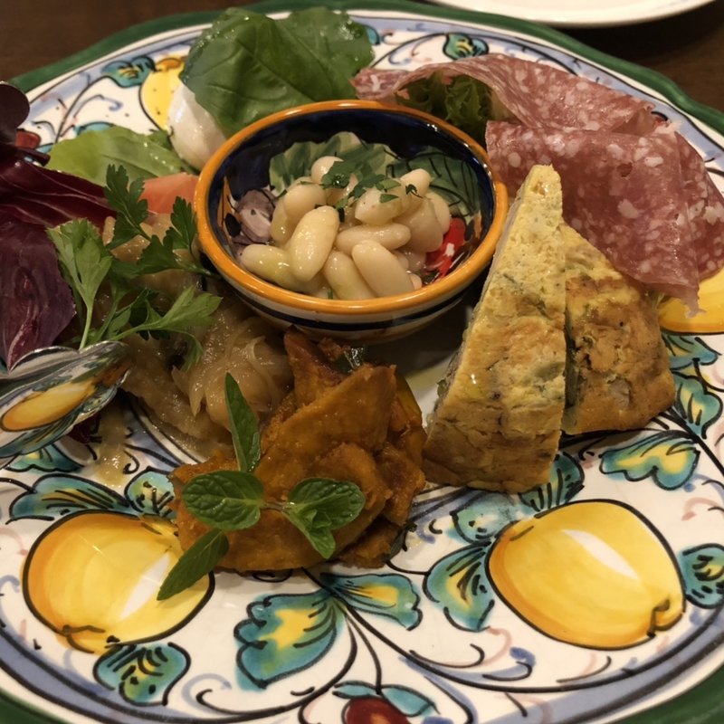 パドリーノおすすめ本日の前菜の盛り合わせ5種(ピッツェリア パドリーノ・デル・ショーザン)