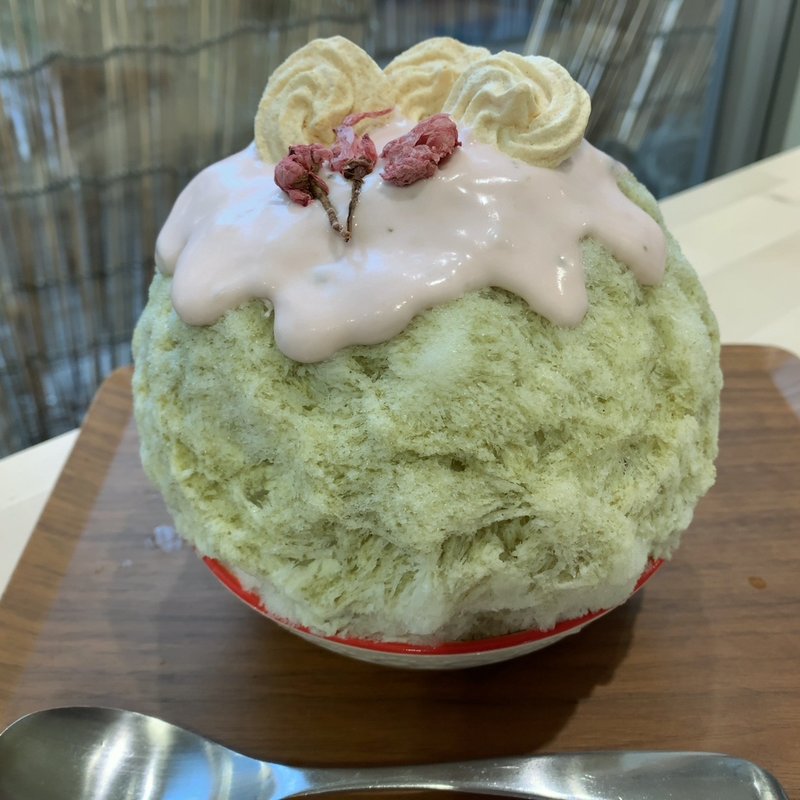 酒粕香るサクラ(かき氷専門店SANGO)