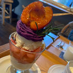 りんご飴と紅茶のムースパフェ(ソビノワ)