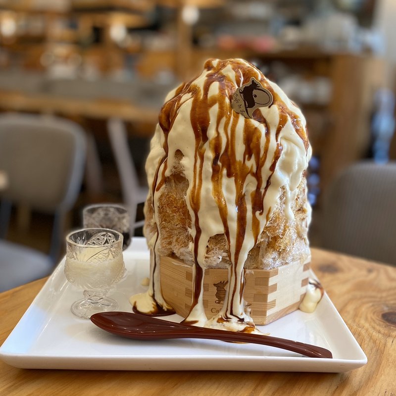 焦がしカラメルのプリンかき氷(カフェドリオンパレット)