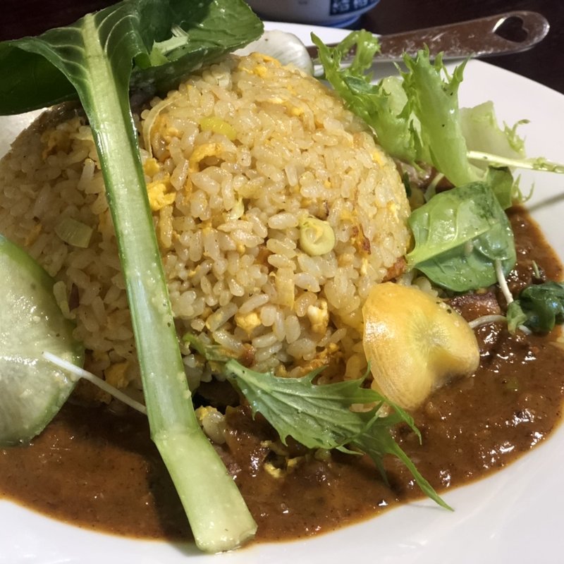 鮪ドライカレー(くろば亭)