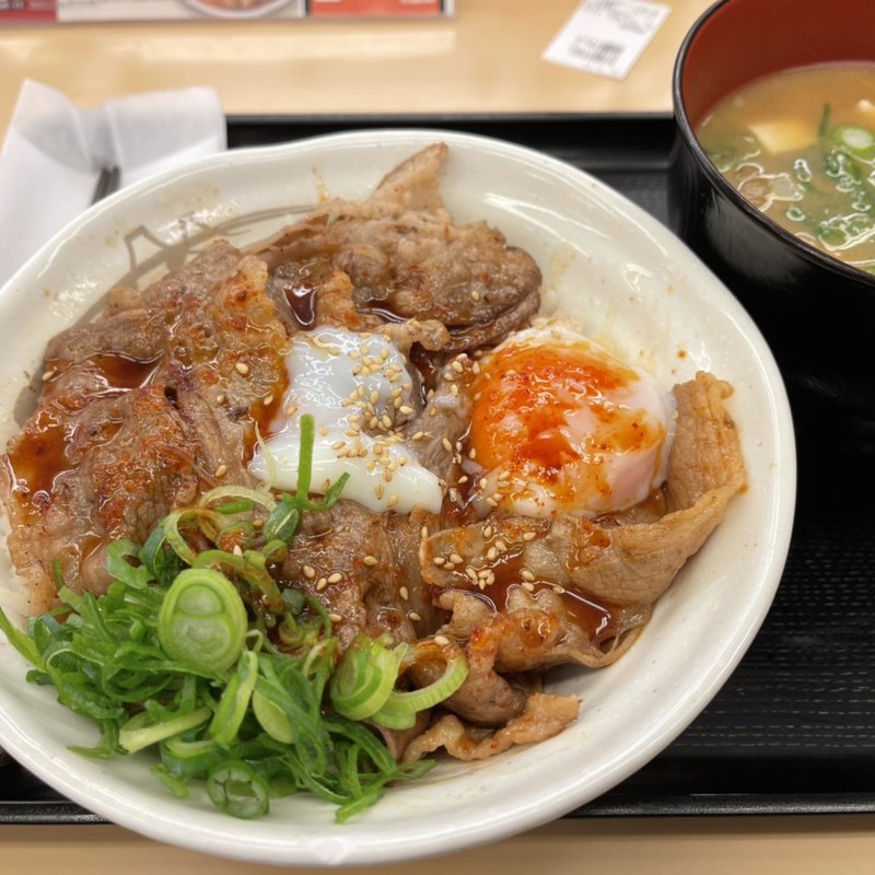 焼き牛丼(松屋 和光白子店 （わこうしらこてん）)