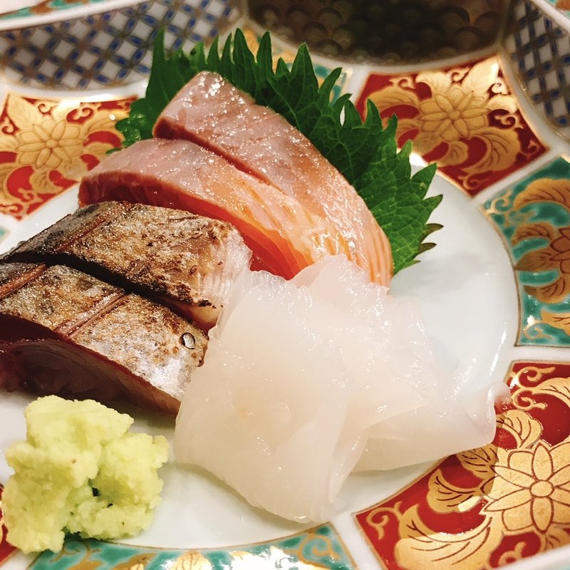 お造り定食(鯖とか烏賊とか真とか)