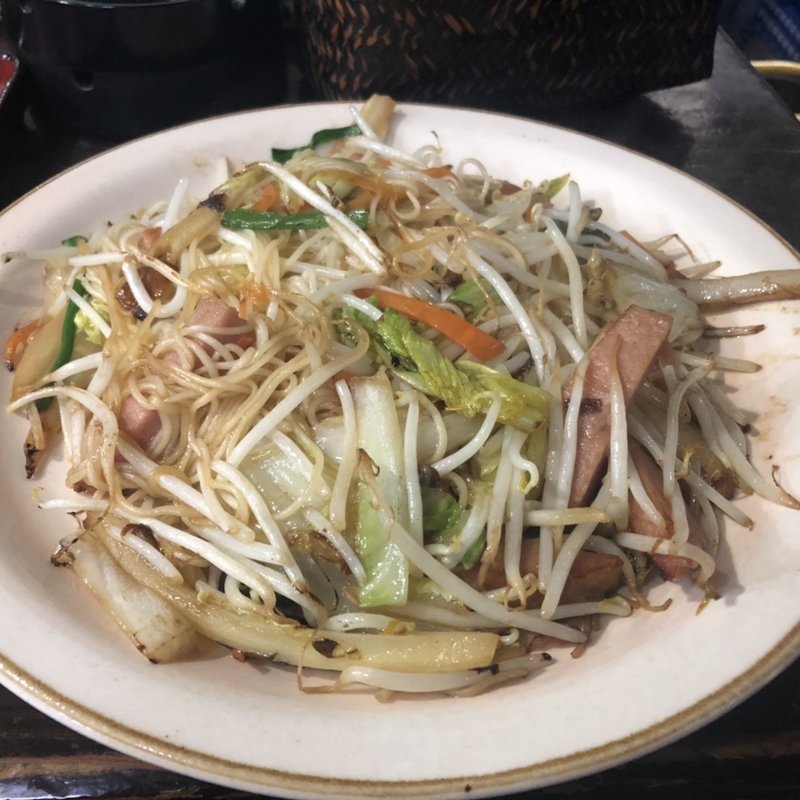 そうめんチャンプルー(ちょっと赤兵衛)