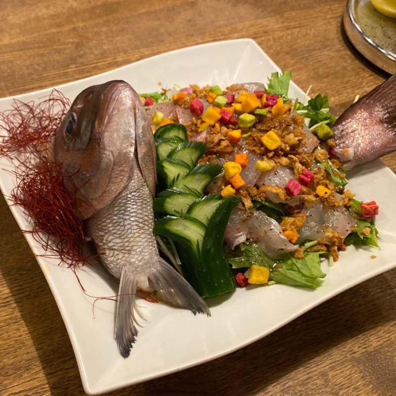 鮮魚のチャイニーズカルパッチョ(中華バル SAI SAI)