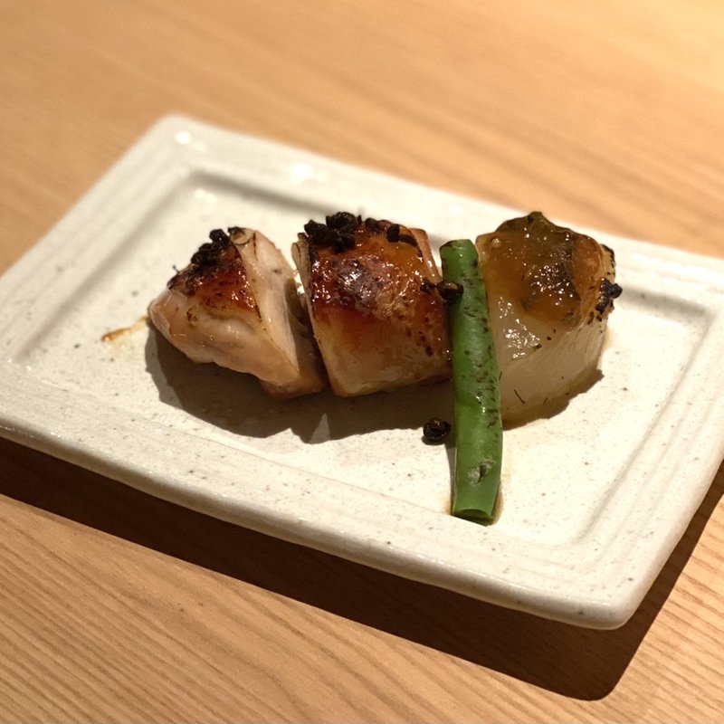 若鶏有馬焼き 葱味噌炊き大根(ねぎま別邸)