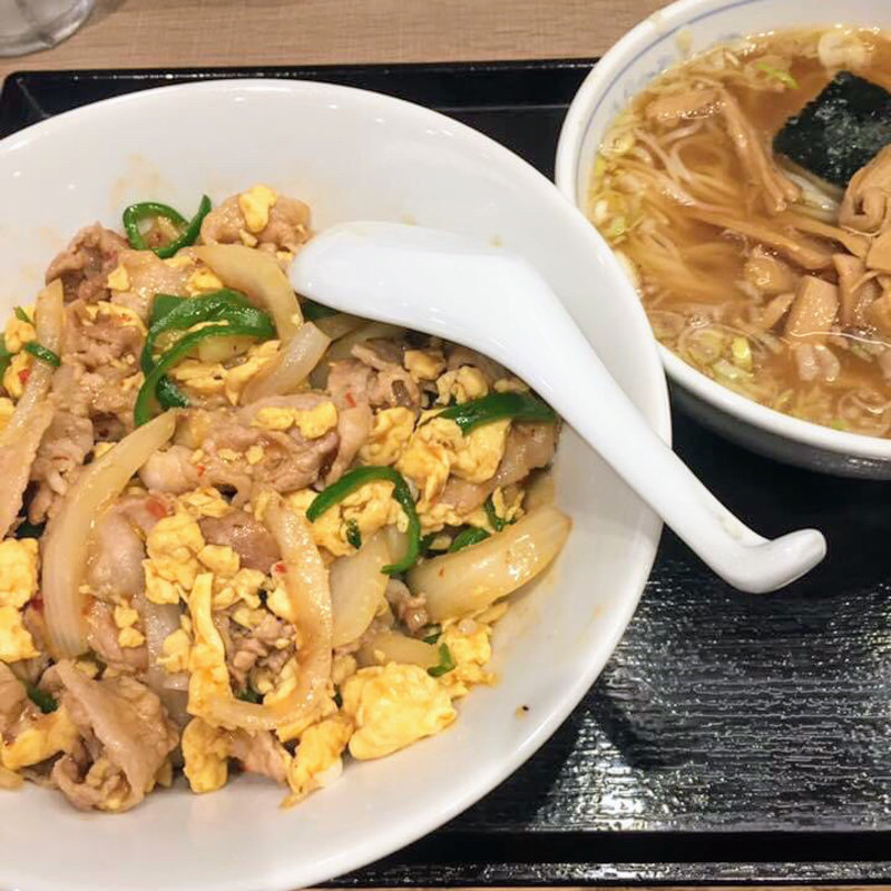 ■特丼半ラーメンセット(天宝 代々木八幡店 )