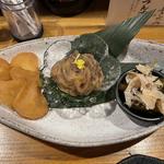 酒あて3種盛り(焼鳥 赫色)