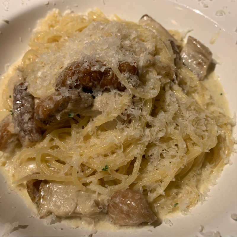 ポルチーニ茸のクリームソース(alla-Griglia （アッラ・グリッリア）)