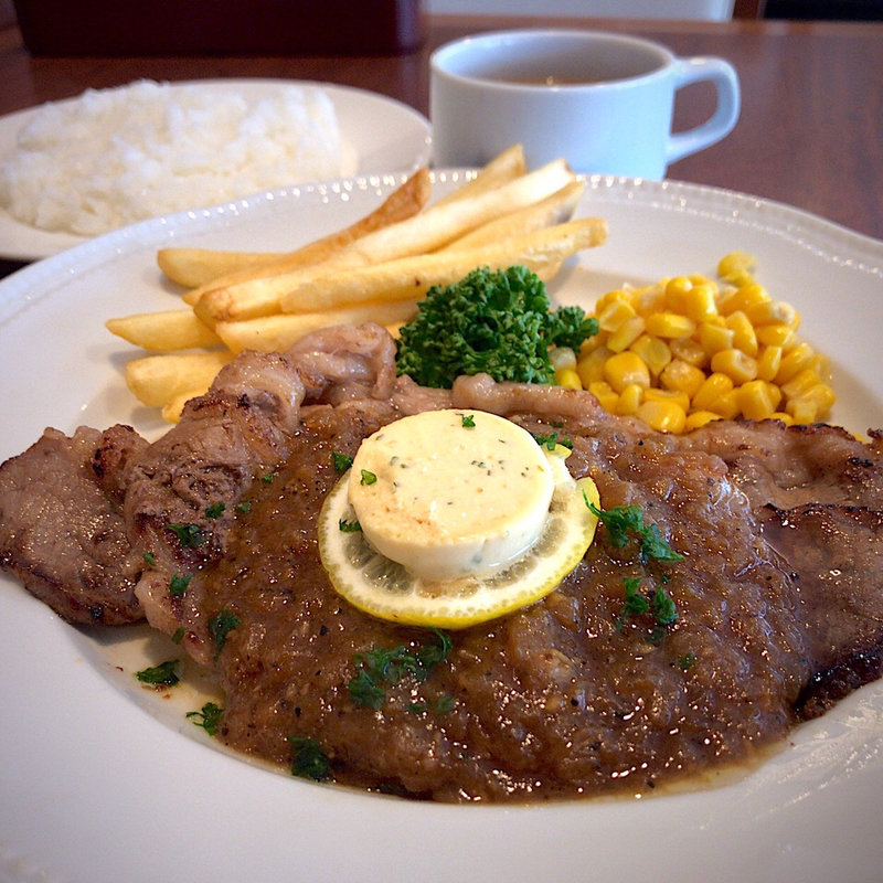 オニオンペッパーステーキランチ(ロイヤルホスト 仙台根岸店 )