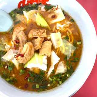 極旨もつ味噌ラーメン/半ライスセット(ラーメン山岡家 狸小路4丁目店)