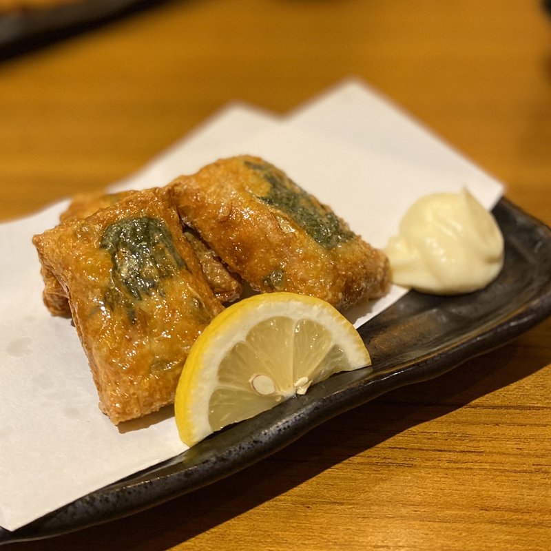 えび真丈の湯葉包み揚げ(握り舎 鮪馳 （にぎりや いち）)