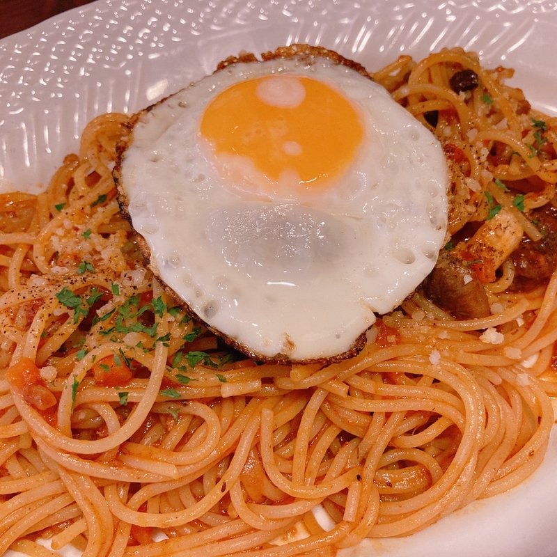 目玉焼きのせミートソース(星乃珈琲店 新宿アルタ店 )