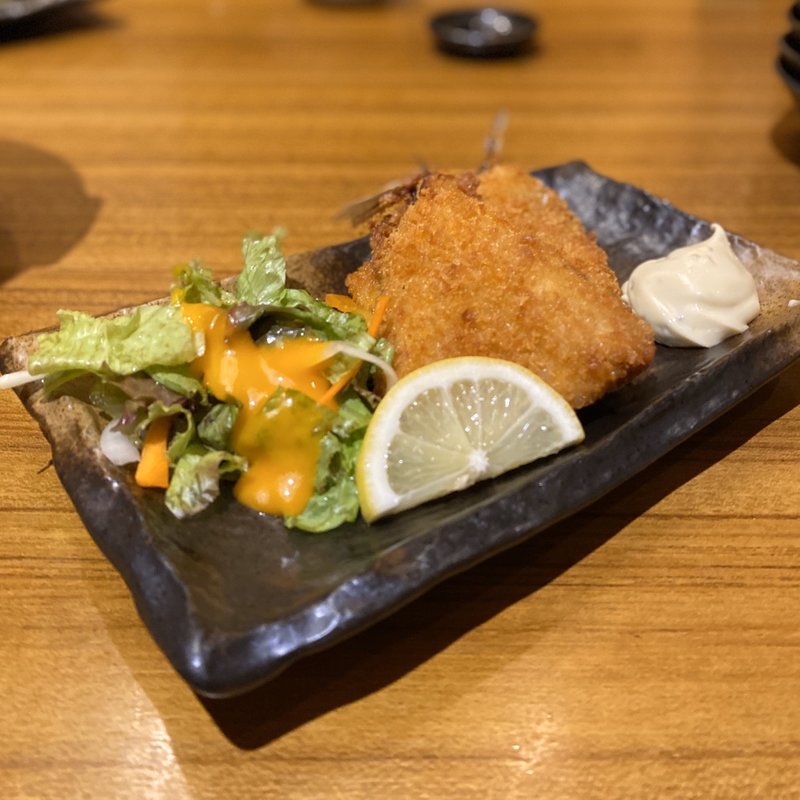 あじフライ(握り舎 鮪馳 （にぎりや いち）)