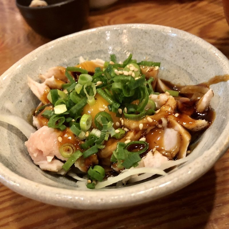 鶏むねたたき卵黄のせ(さかなや道場 佐世保山県町店 )