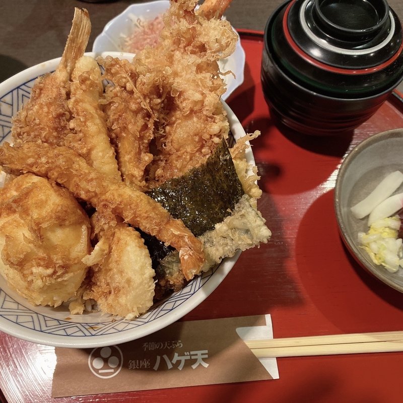 海老天丼(銀座　ハゲ天 大阪ステーションシティ店 )
