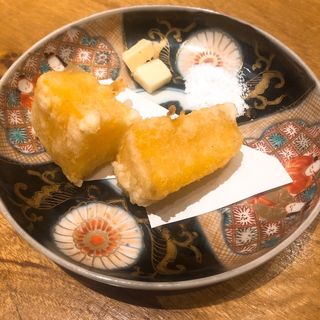 安納芋の天ぷら(めしや コヤマパーキング)