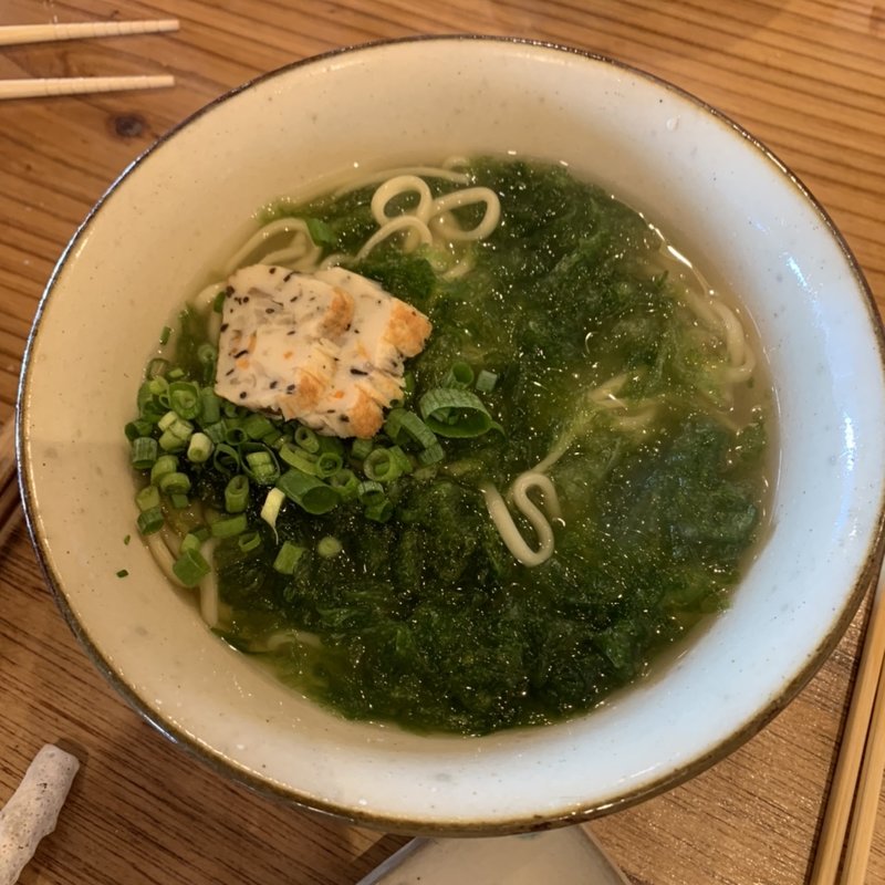 アーサそば(沖縄そば峰)