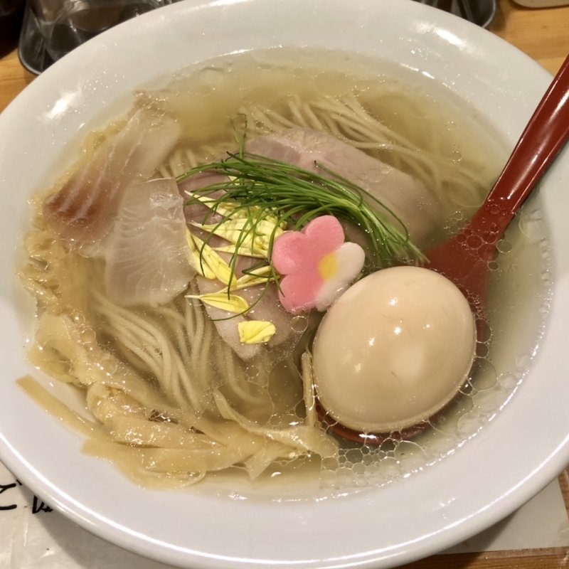 鯛塩ラーメン(自家製麺 竜葵)