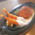 海老フライ&Mハンバーグステーキランチ(ビック・シェフ )