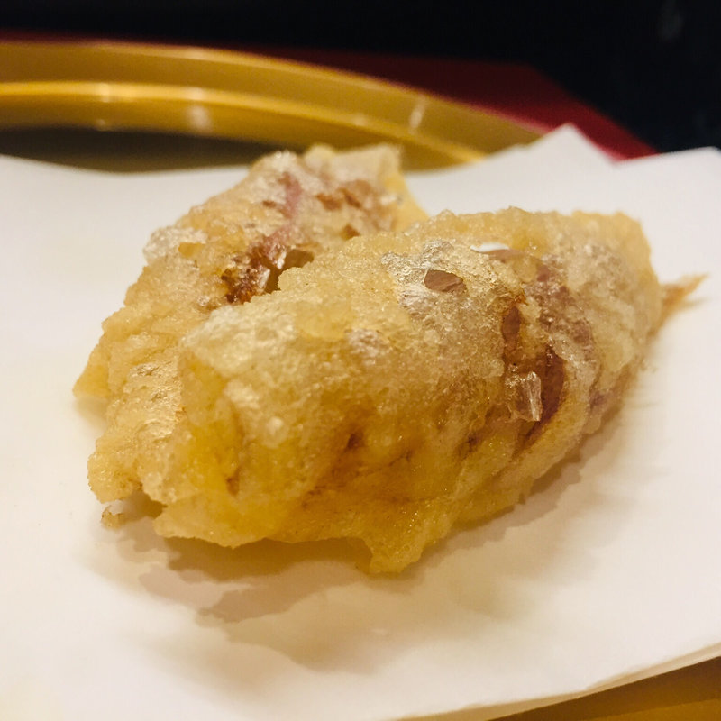 みょうがの天麩羅(天麩羅からり)