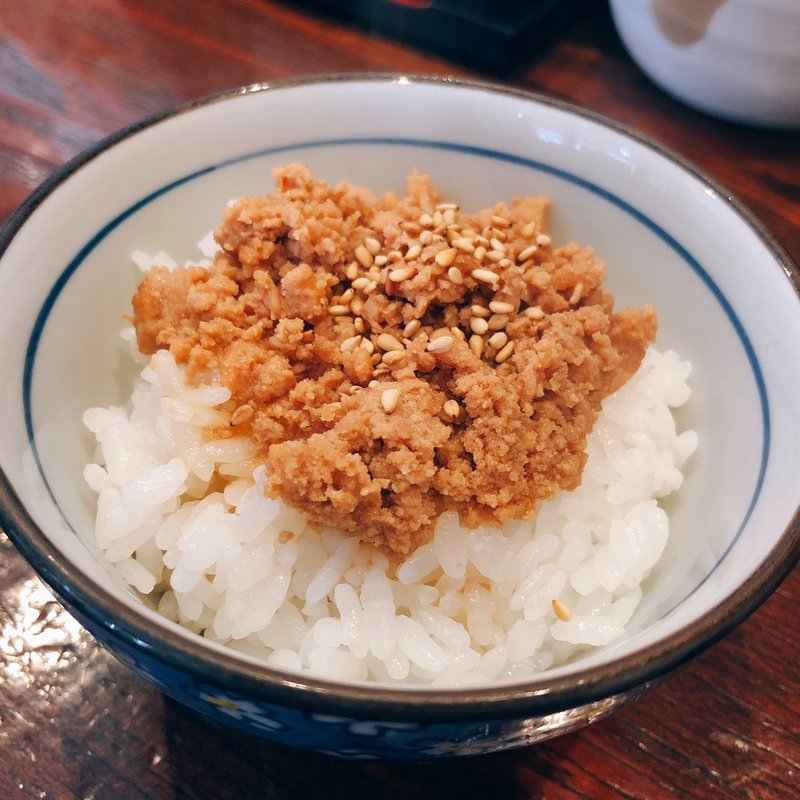 ミニ鶏そぼろメシ(らーめん ほっぺ家 )