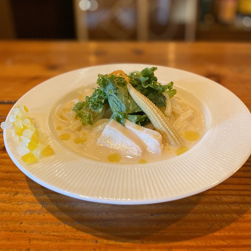 トリュフが香るURCHIN特製スープうどん(URCHIN)