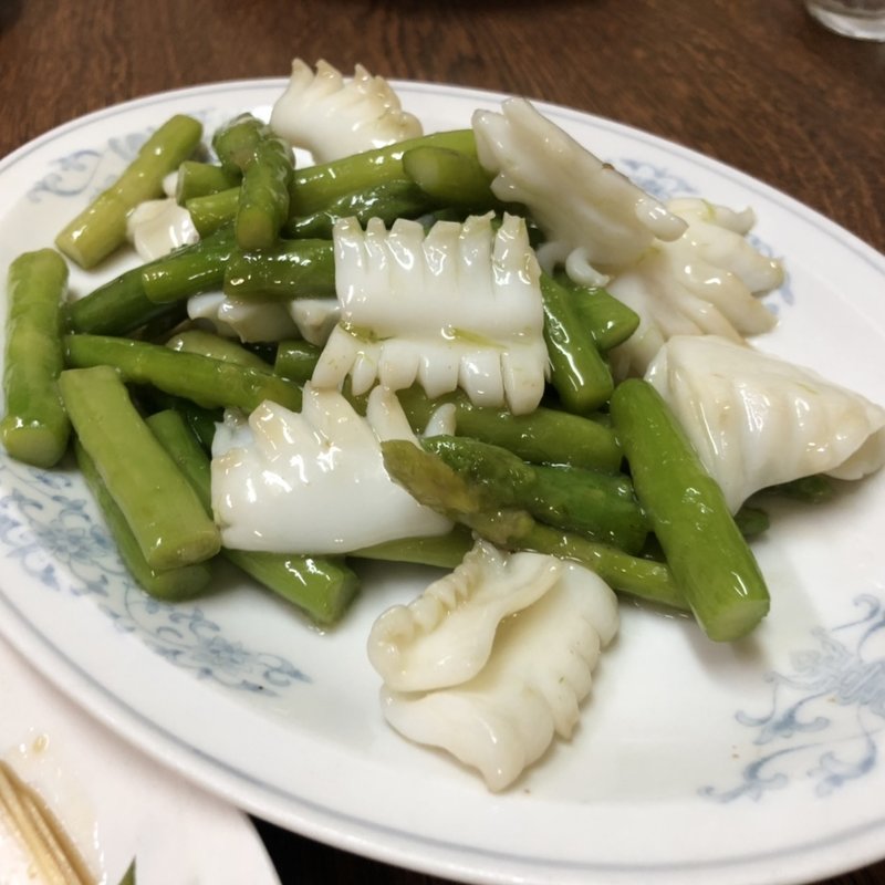 イカとアスパラの炒め物(ポパイ )