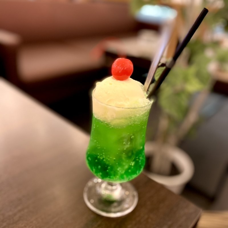 メロンクリームソーダ(#.icafe三宮店)