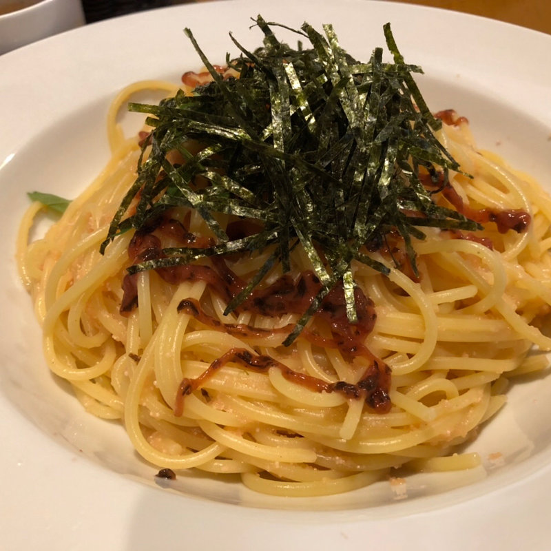 梅肉とタラコのパスタ(イタリア厨房 麦畑 )