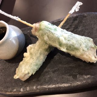 米沢牛串天ぷら(天新)