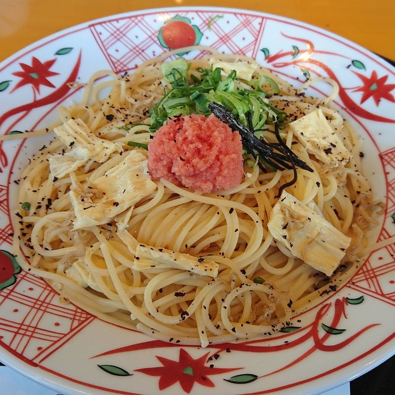 たらことじゃこ山椒と湯葉の京味三昧(洋麺屋五右衛門 港北店)
