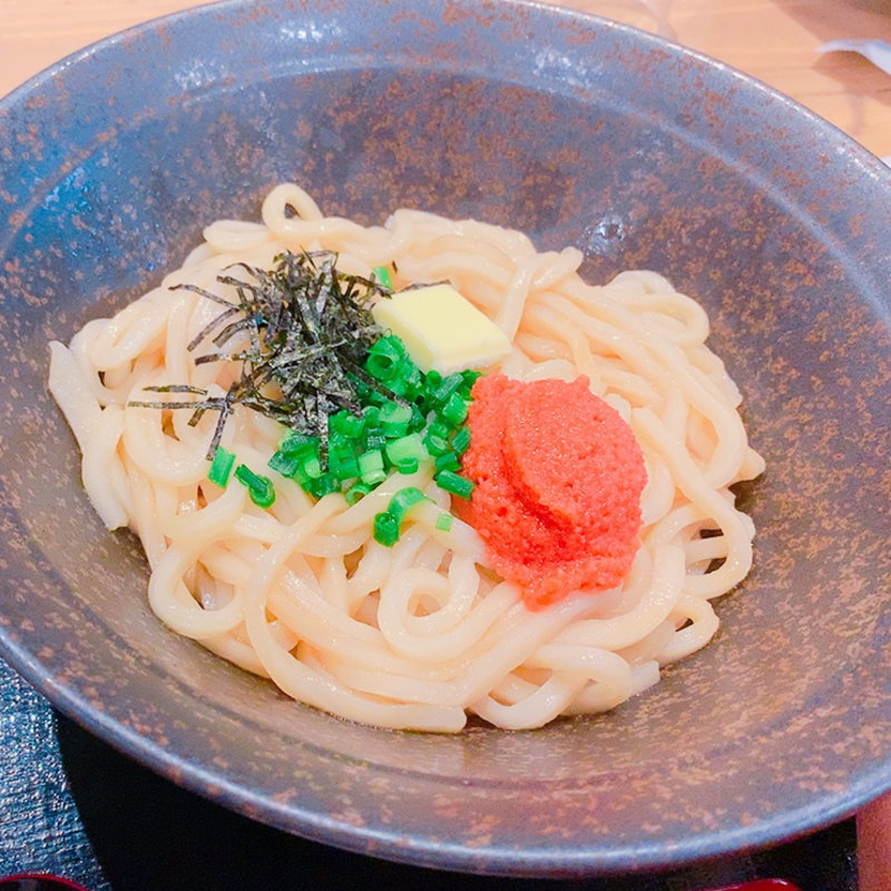 釜明太醤油バターうどん(山下本気うどん 渋谷並木橋)