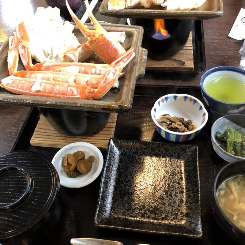 焼き蟹定食(お食事処山よし)