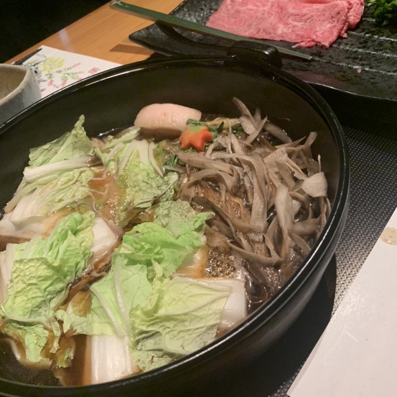 神戸牛すき焼きコース(但馬屋 銀座店)