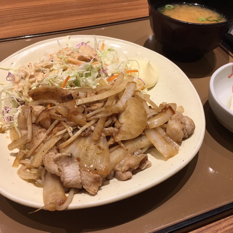 しょうが焼定食(やよい軒　阪神西宮店)