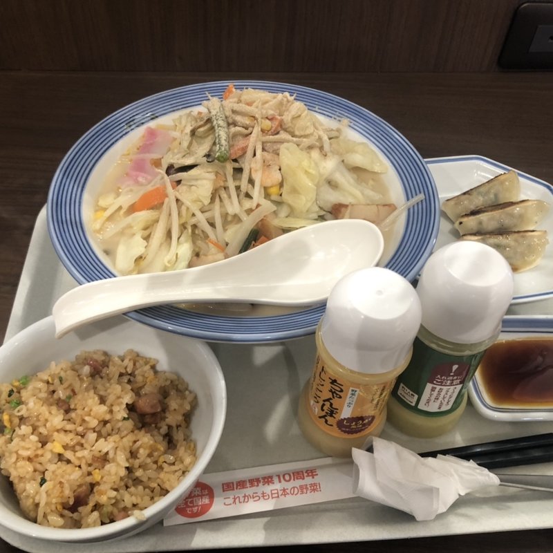 野菜たっぷりチャンポン+Dセット(リンガーハット イオンモール苫小牧店)