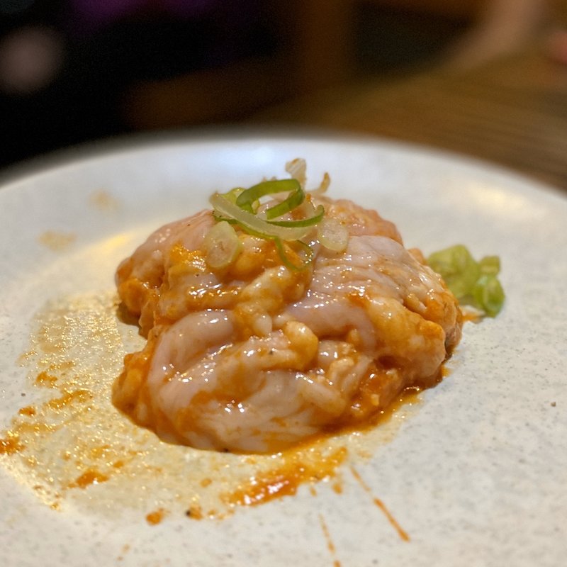 てっちゃんのニンニク焼き(炭火焼肉 仁)