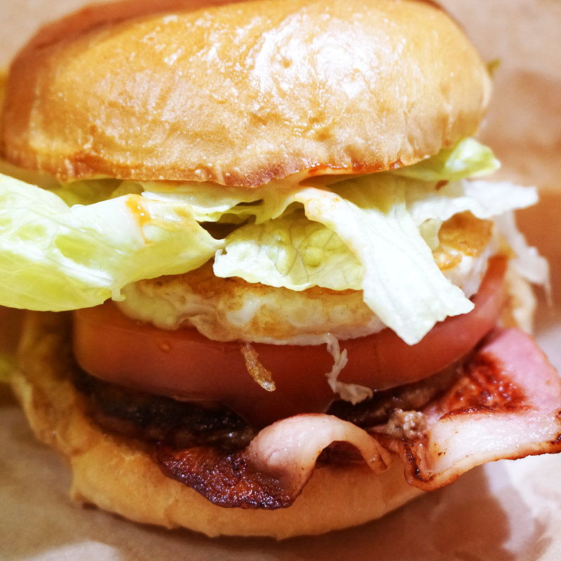 ベーコンエッグバーガー(ハンバーガー工房 grin grin 野間店)