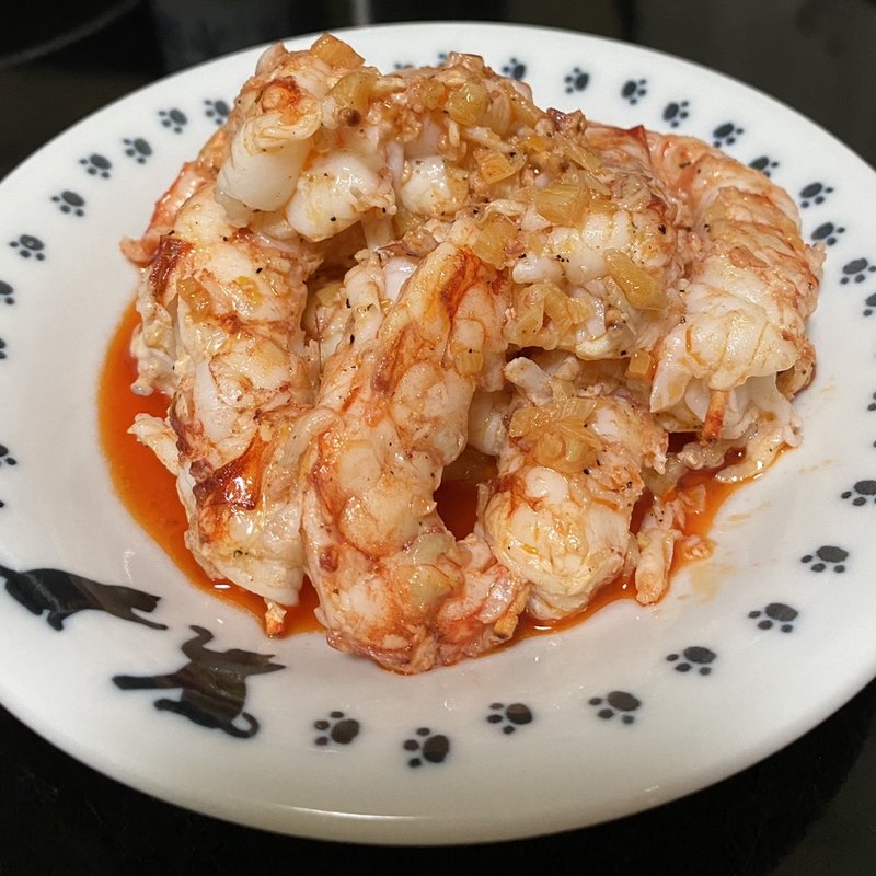 えびのアヒージョ(自宅)