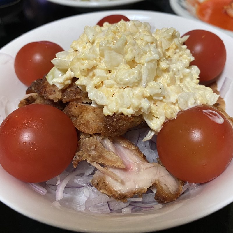 チキンサラダ(自宅)